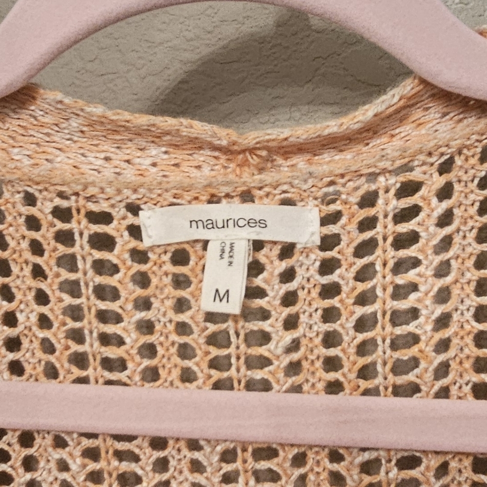Maurices Orange Ombre Cardigan Size M - Picture 3 of 3